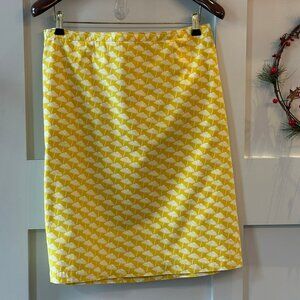 💛 Boden Yellow Printed Skirt – Size 12L 💛